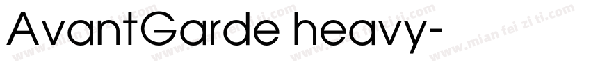 AvantGarde heavy字体转换